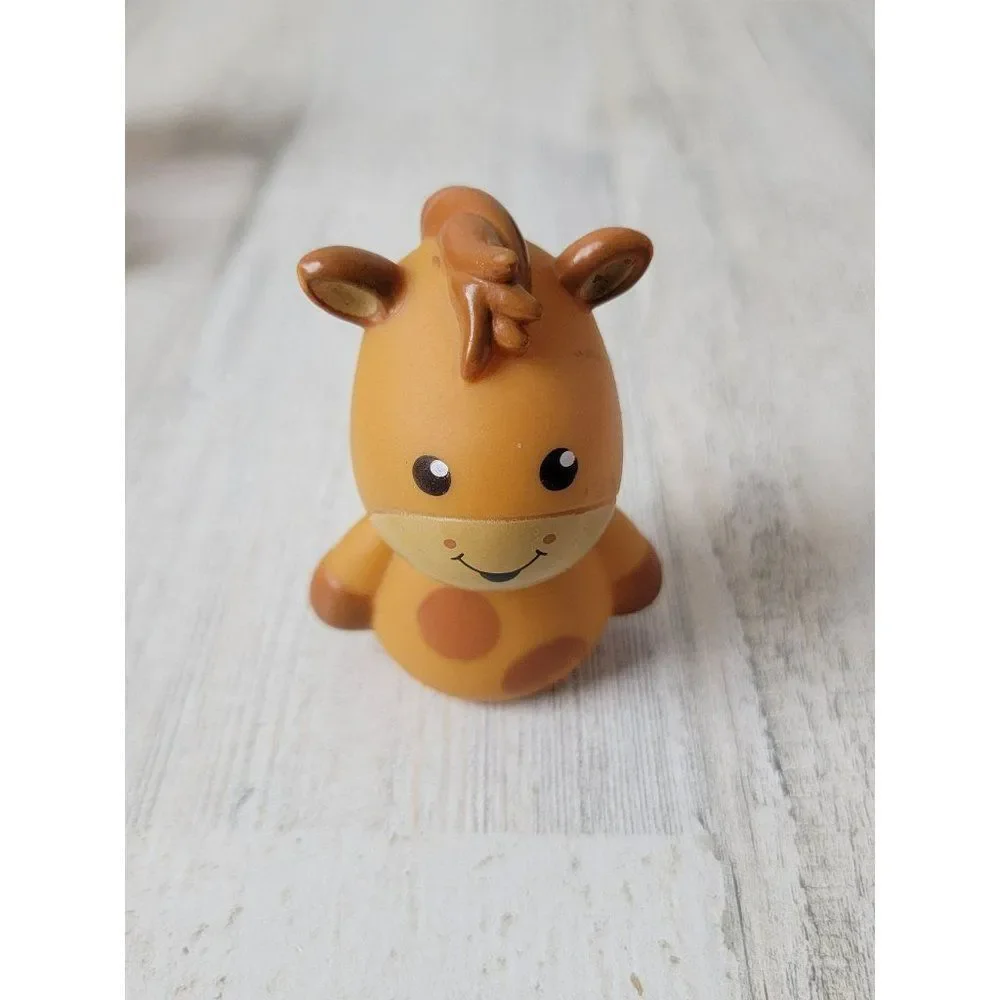 Rubber brown pony finger puppet bath toy figure